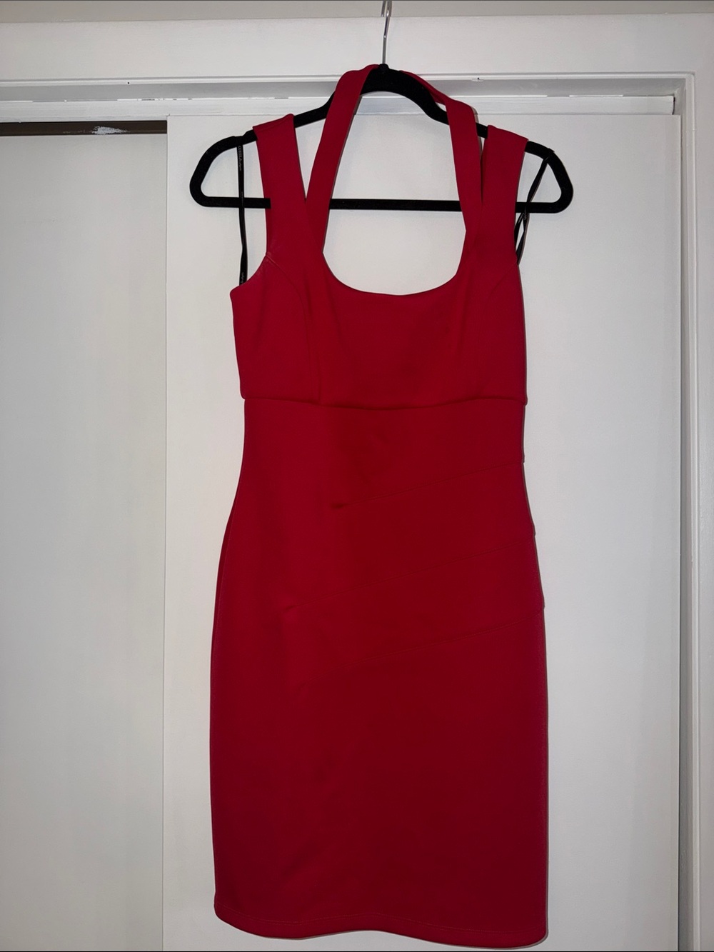 Guess Red Sleeveless Sheath Dress - Classic Women's Cocktail Dress